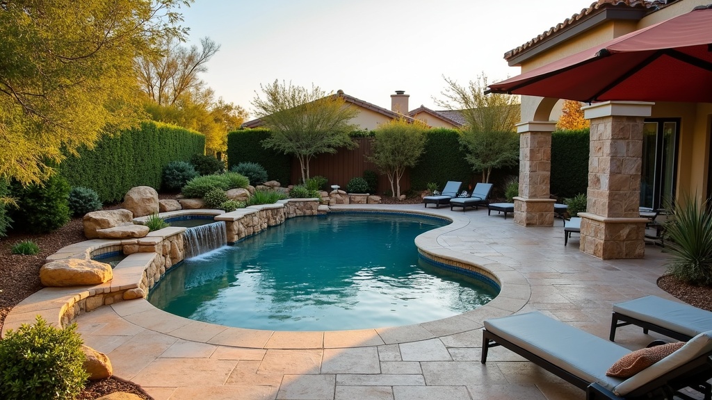 Santa Ana, CA pool and paver deck