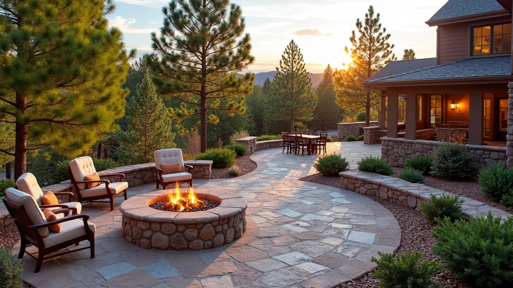 Seattle, WA paver patio and fire pit