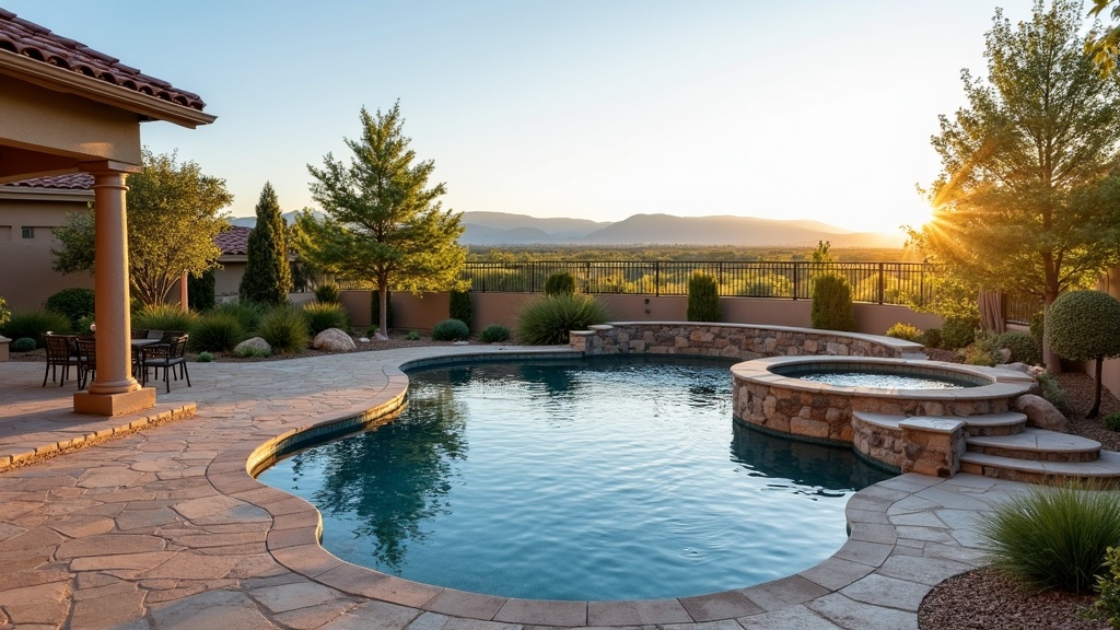 Spokane, WA pool and paver deck