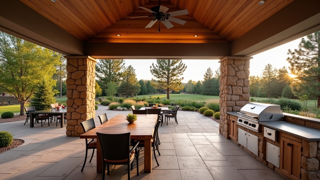 Spokane, WA outdoor kitchen and dining