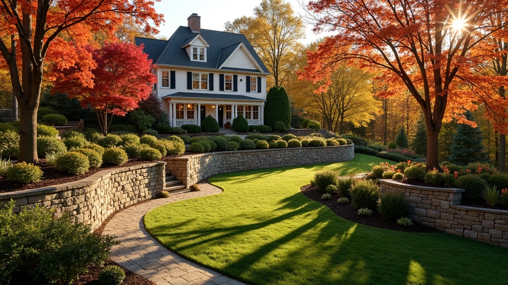 St. Paul, MN stone retaining wall and garden