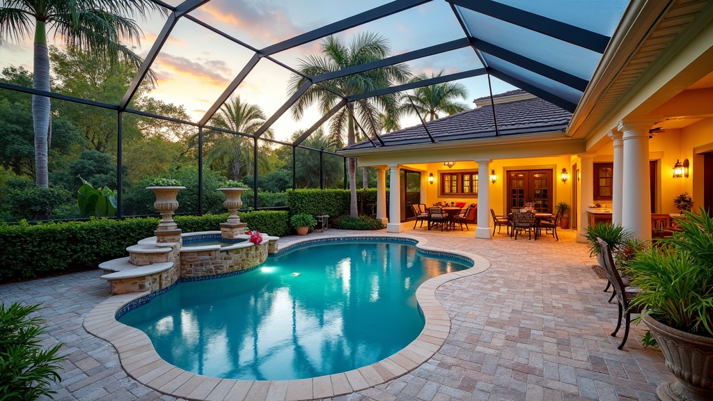Tampa, FL landscape and hardscape outdoor living project