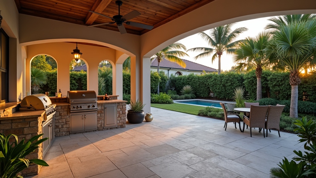 Tampa, FL outdoor kitchen and dining