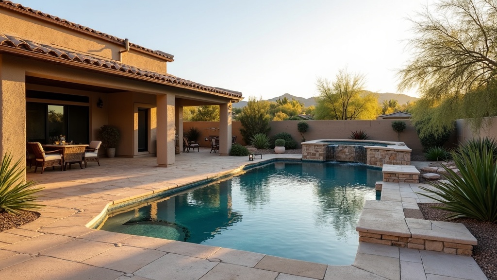 Tempe, AZ pool and paver deck