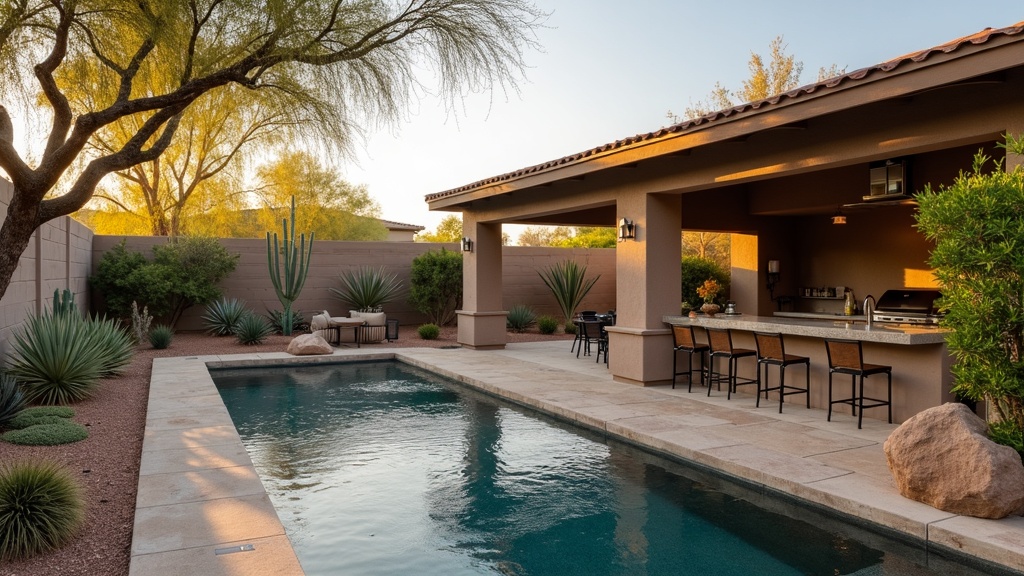 Tempe, AZ outdoor kitchen and dining