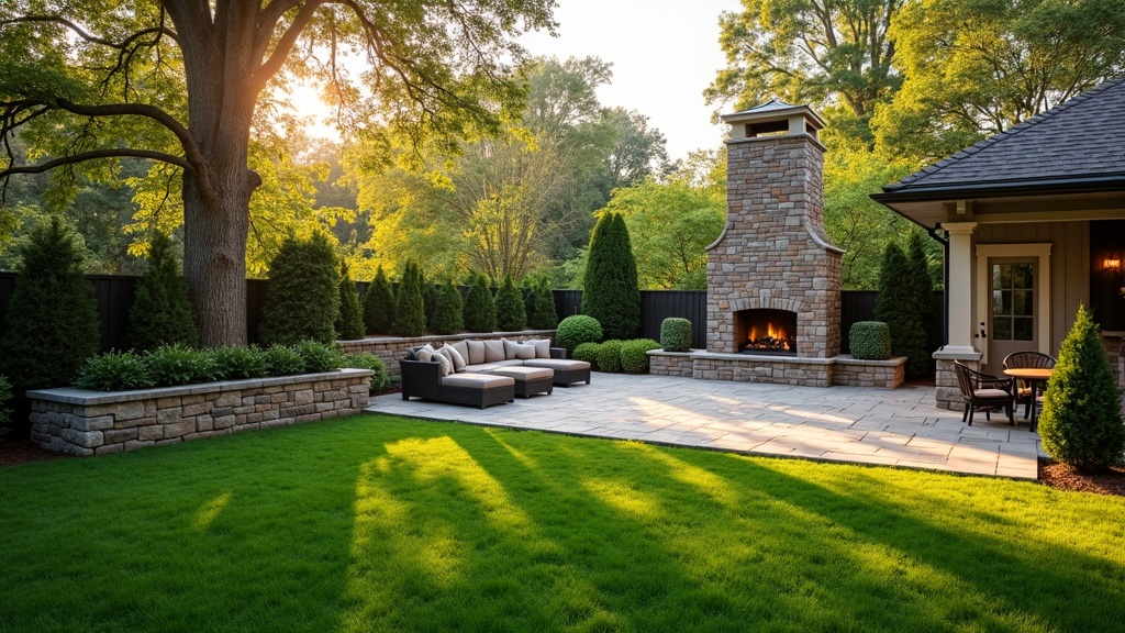 Tulsa, OK landscape and hardscape outdoor living project