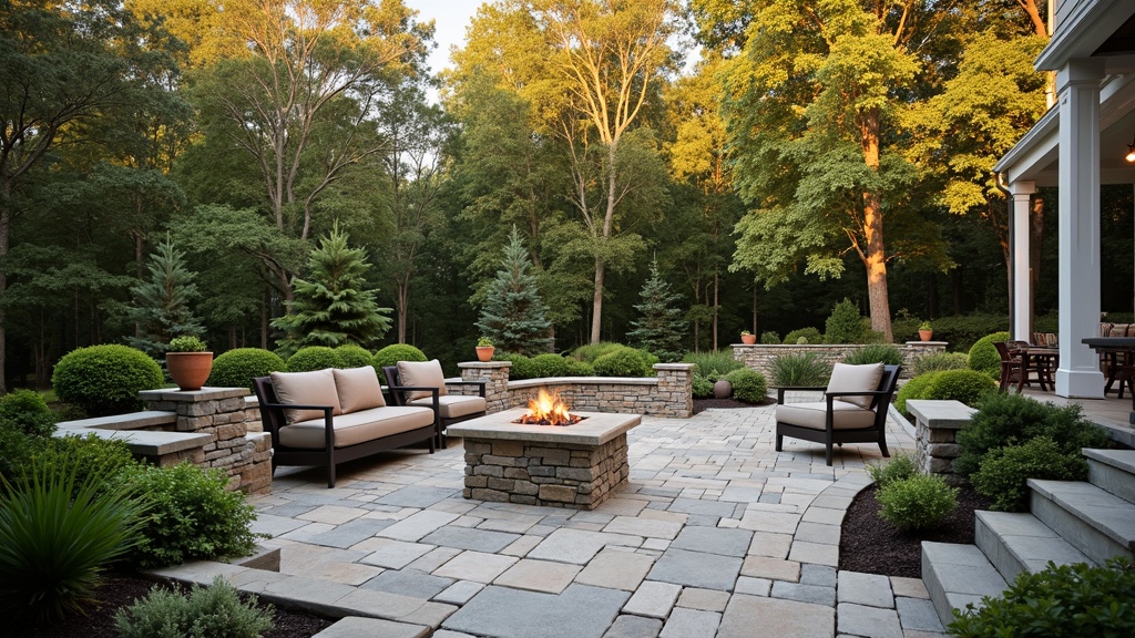 Tulsa, OK paver patio and fire pit