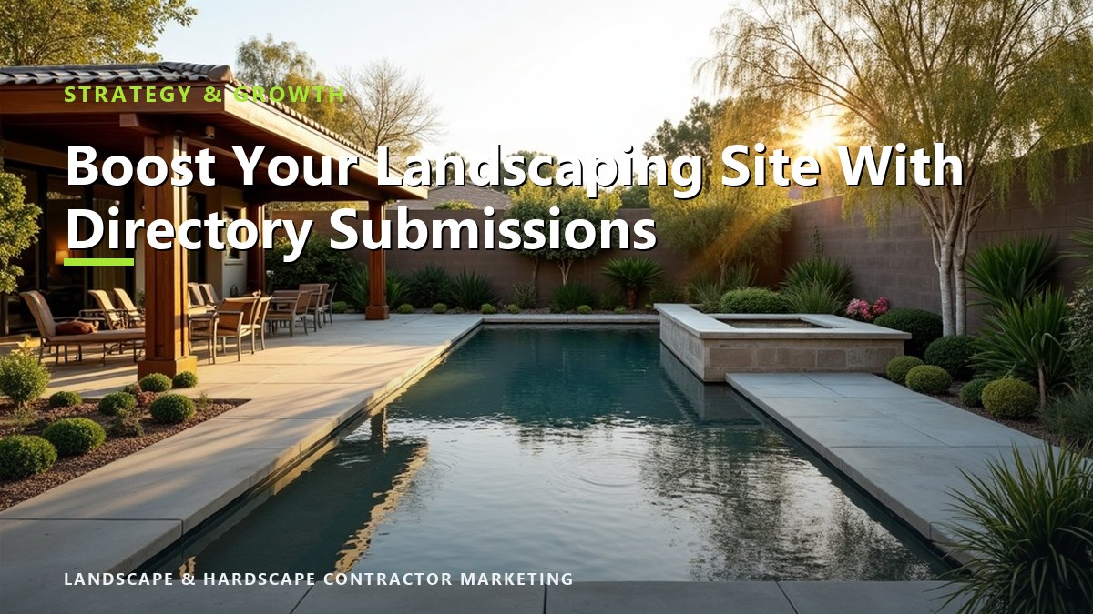 Boost Your Landscaping Site With Directory Submissions