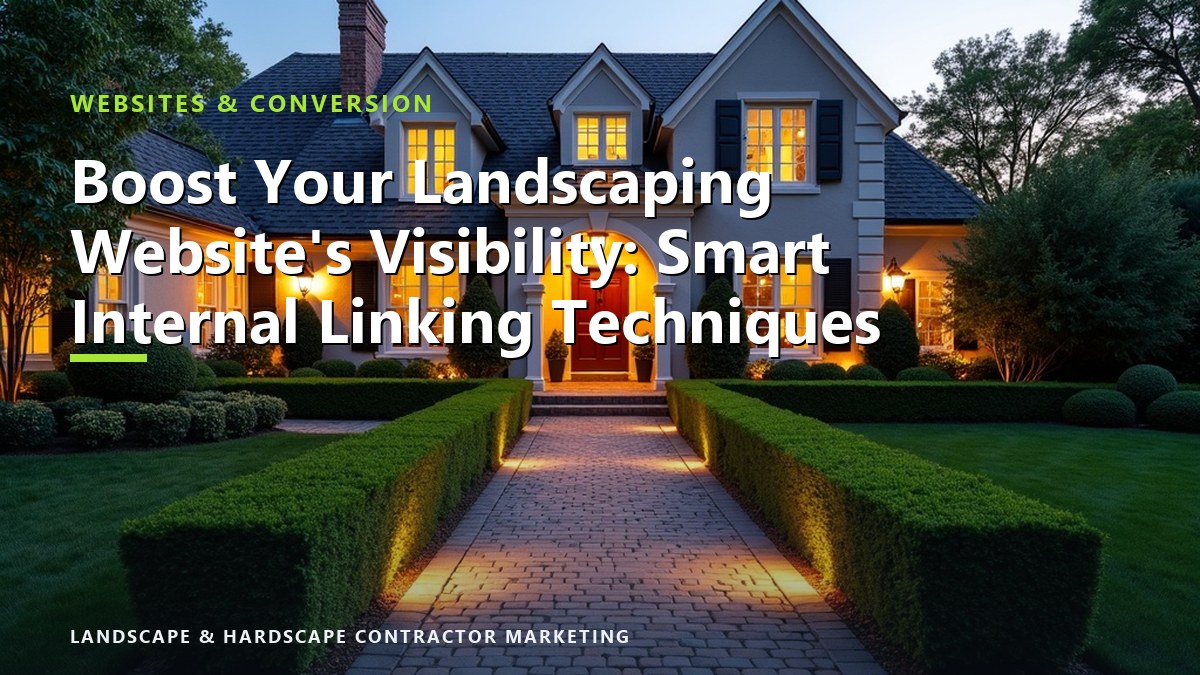 Boost Your Landscaping Website's Visibility: Smart Internal Linking Techniques