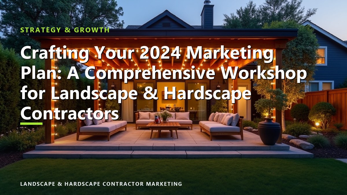 Crafting Your 2024 Marketing Plan: A Comprehensive Workshop for Landscape & Hardscape Contractors