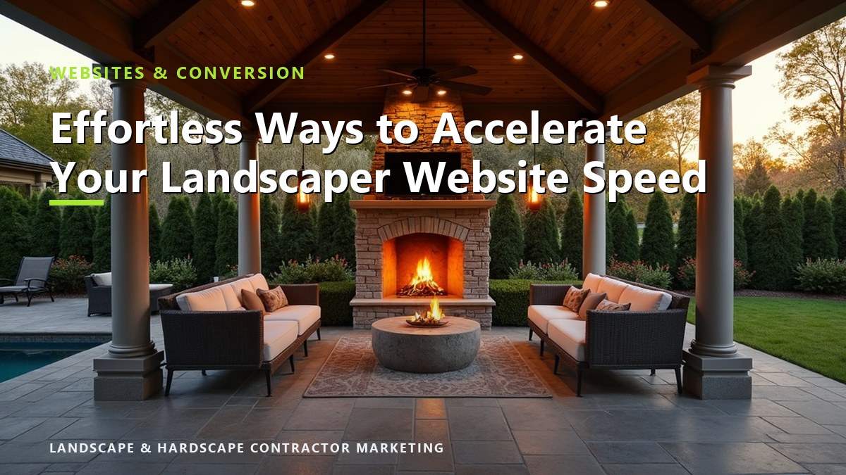 Effortless Ways to Accelerate Your Landscaper Website Speed