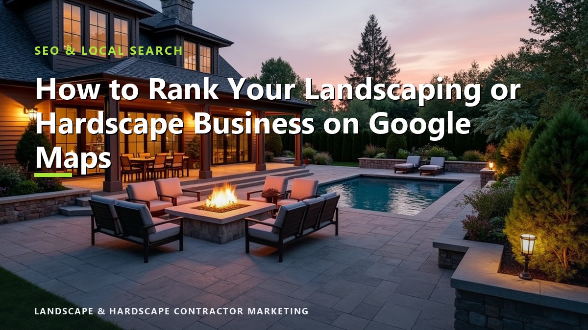 How to Rank Your Landscaping or Hardscape Business on Google Maps