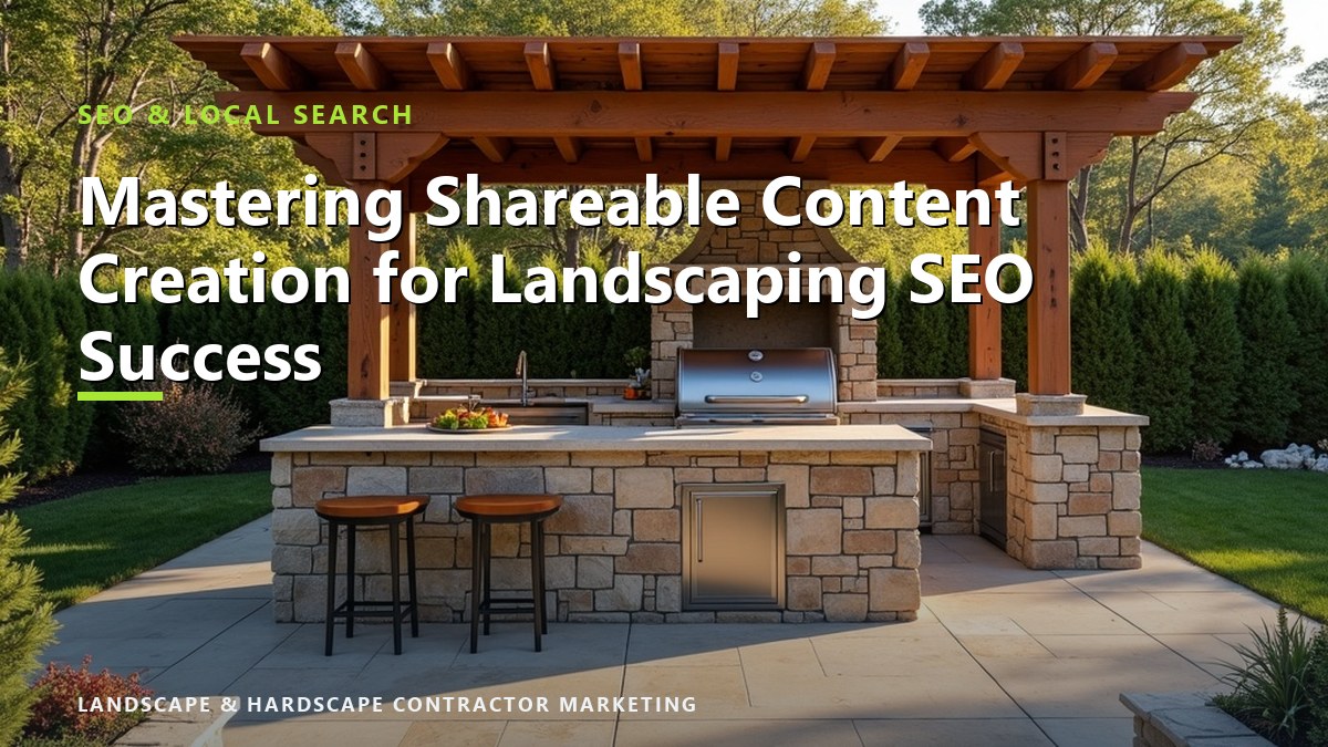 Mastering Shareable Content Creation for Landscaping SEO Success