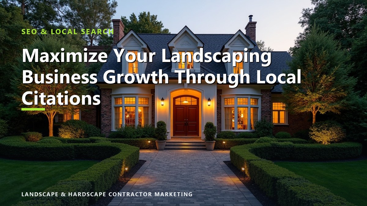 Maximize Your Landscaping Business Growth Through Local Citations