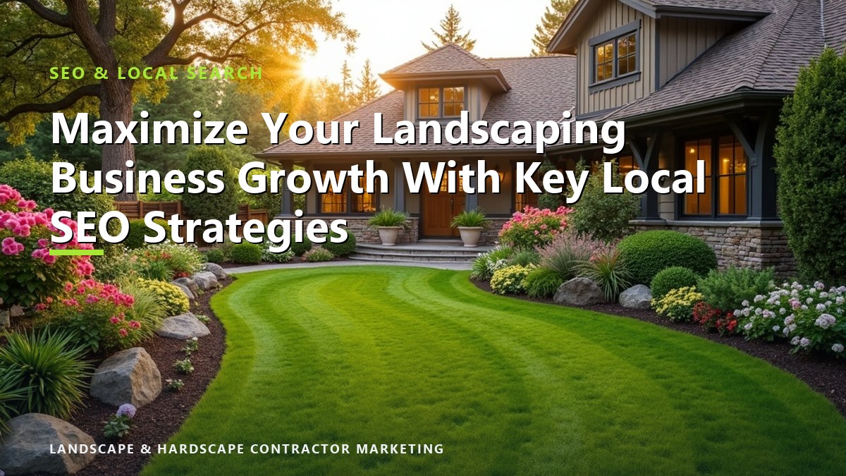Maximize Your Landscaping Business Growth With Key Local SEO Strategies