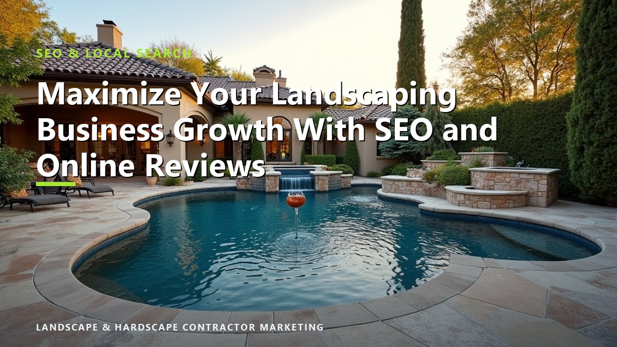 Maximize Your Landscaping Business Growth With SEO and Online Reviews