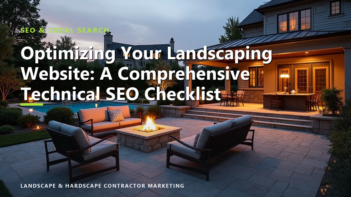 Optimizing Your Landscaping Website: A Comprehensive Technical SEO Checklist