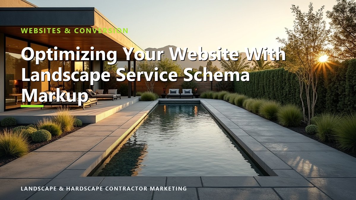 Optimizing Your Website With Landscape Service Schema Markup